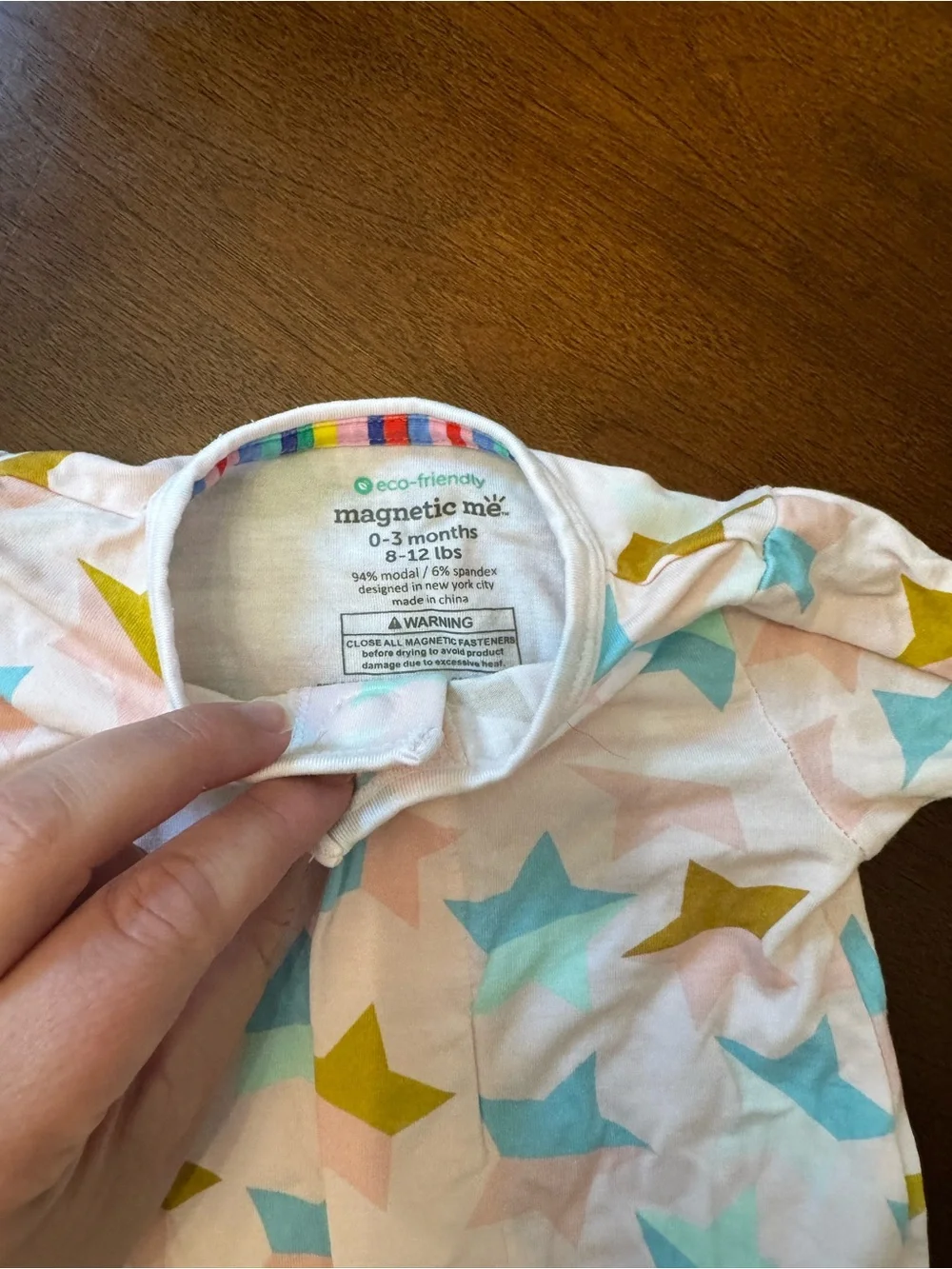 Magnetic Me Pink Footed One-Piece with Stars